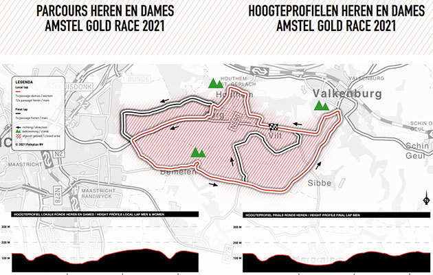 Amstel Gold Race 2021 map