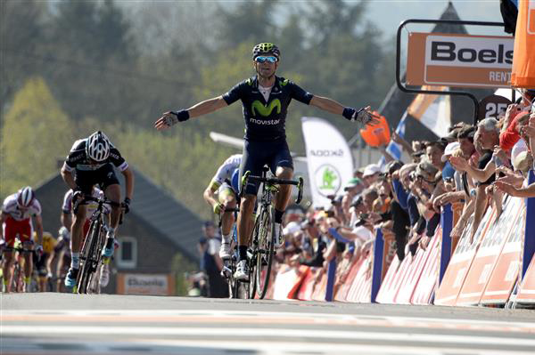 Alejandro Valverde wins the 2015 Fleche Wallonne