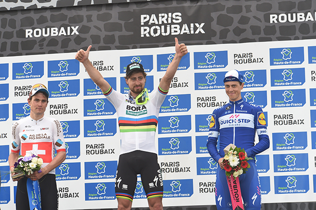 PAris-Roubaix podium