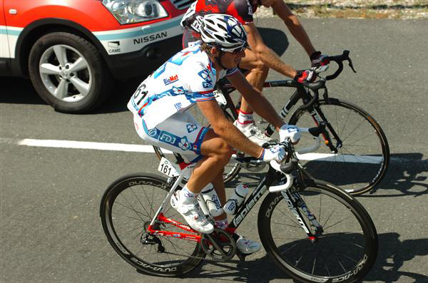 Pierrick Fedrigo not enjoying a climb