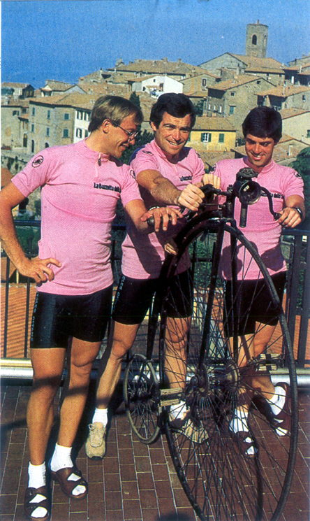 The first three Pink Jerseys