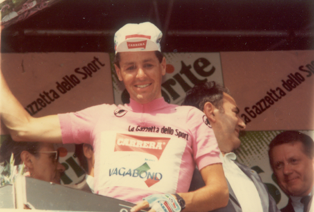 Stephen Roche in pink