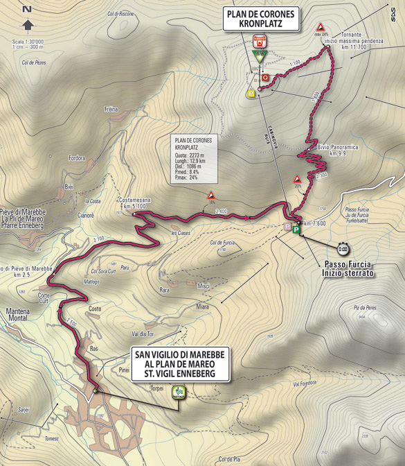 Stage 16 route map