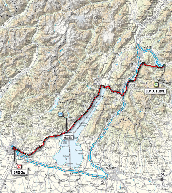 Stage 18 route map