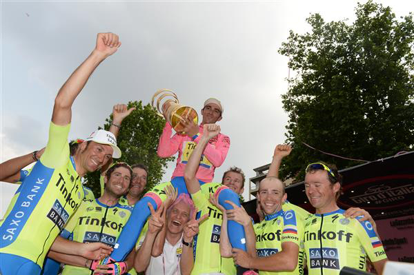 Tinkoff-Saxo celebrates its giro win