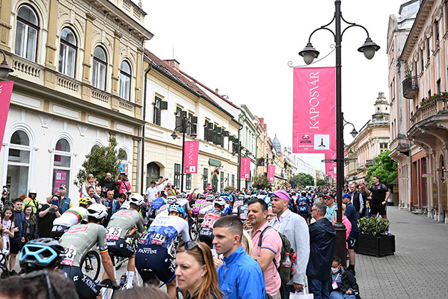 The race pases through the start city of Kaposvár