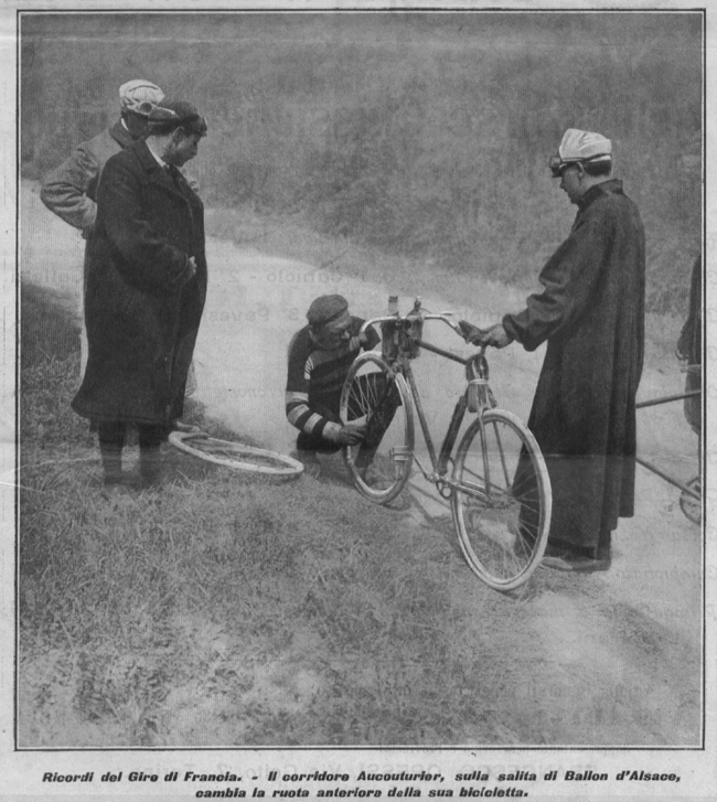 Hippolyte Aucutuier in the 1906 Tour de France