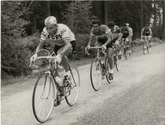 Anquetil and Bitossi in the 1966 Giro d'italia