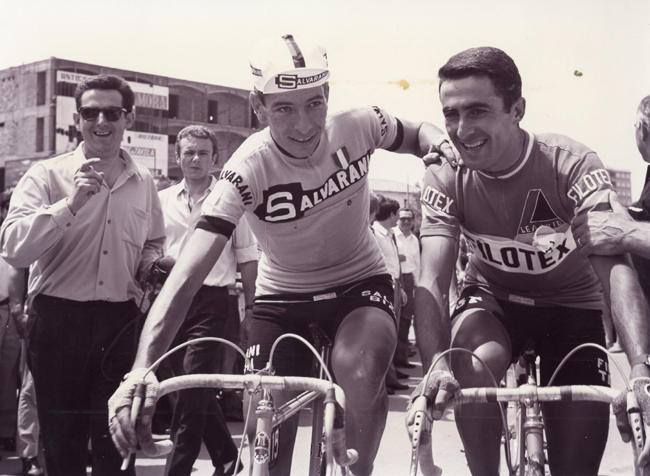 Gimondi and Francoi Bitossi at the 1967 Giro