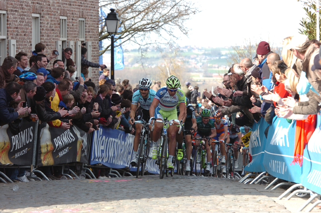 Peter Sagan and Tom Boonen in the 2012 Tour of Flanders