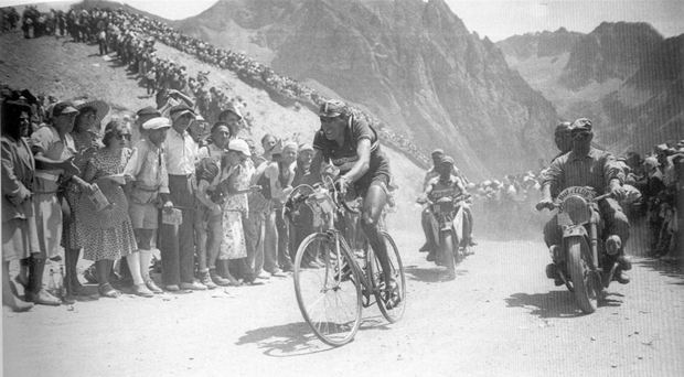 Fausto Coppi, Stage 12 of the 1949 Tour de France, on the Tourmalet