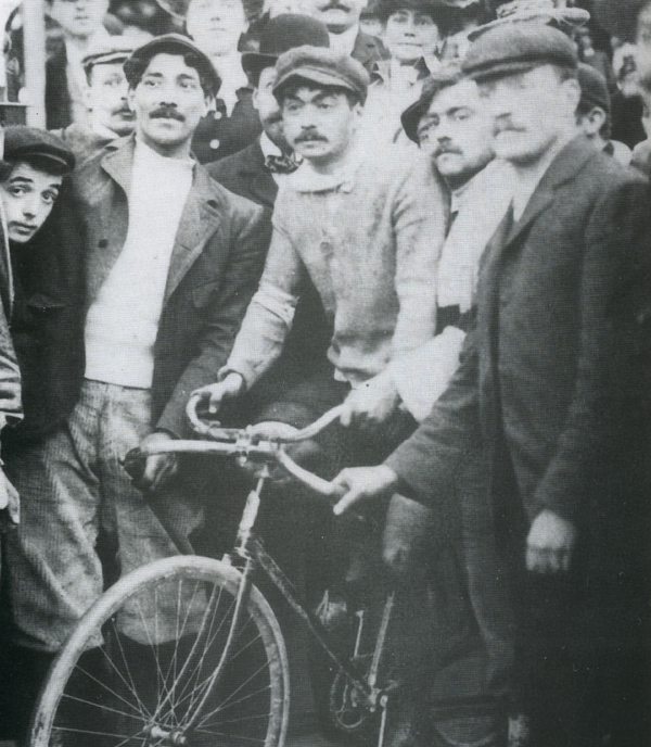 Maurice Garin at the 1897 Paris-Roubaix