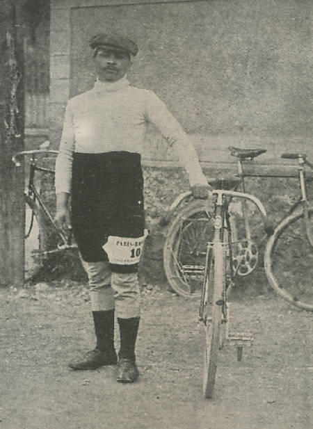 Maurice Garin at the start of the 1898 Paris-Roubaix
