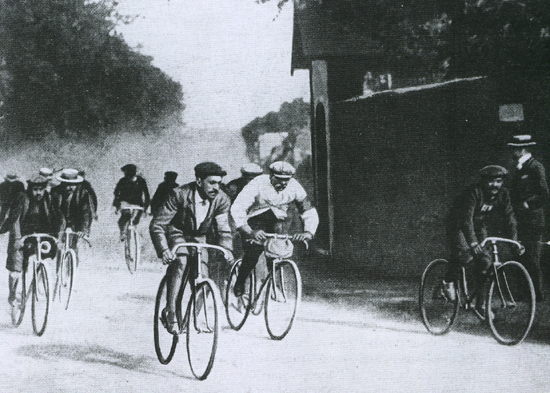 Maurice Garin racing in the 1903 Tour de France