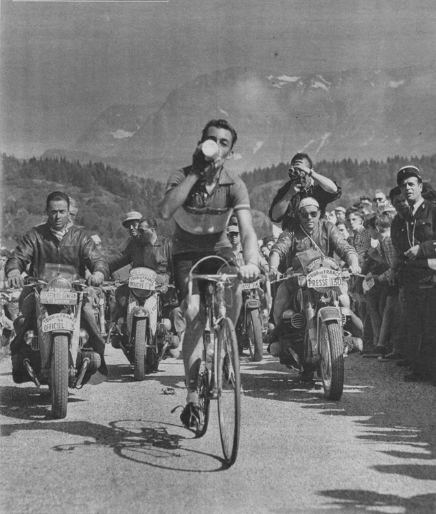 Charly Gaul in the 1956 Tour de France