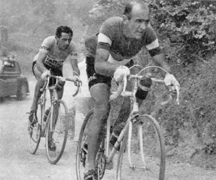 Fausto Coppi and Fiorenzo Magni