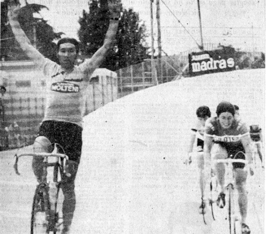 Merckx wins stage 21 of the 1974 Giro