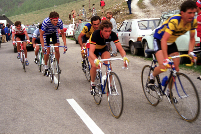 Lucien van Impe in stage 18 of the 1984 Giro d'Italia