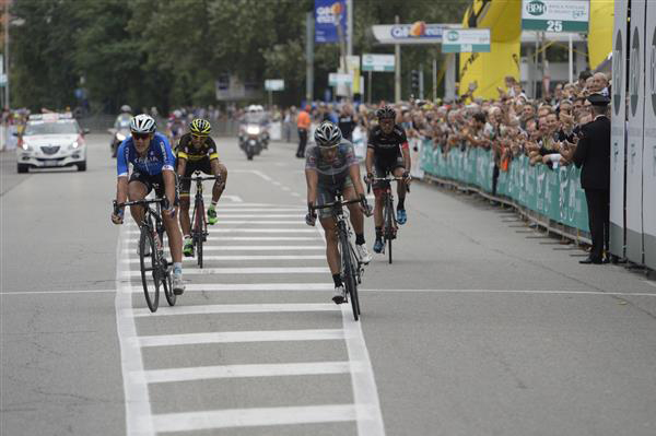 Mauro Finetto and Metteo Trentin finish