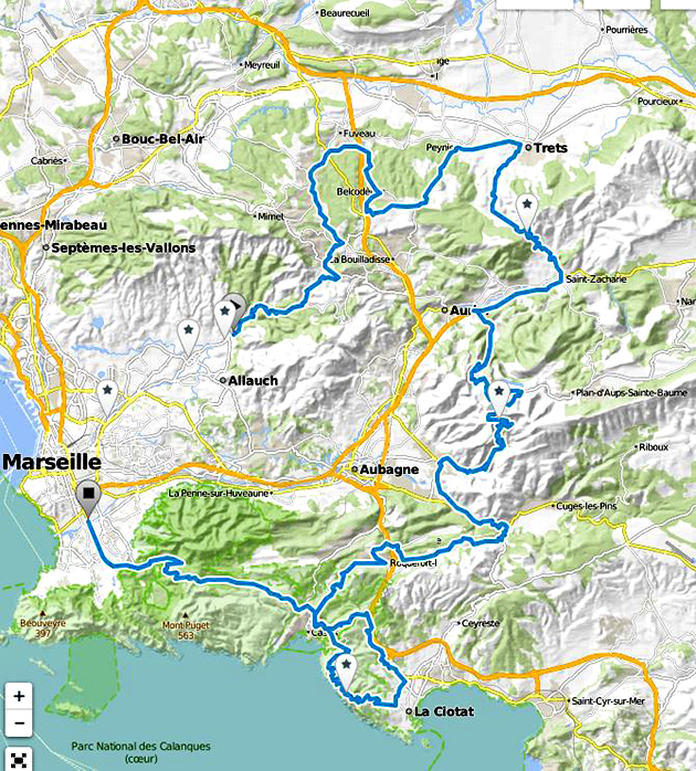 Marseille race map