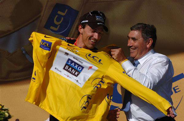 Eddy Merckx and Fabian Cancellara