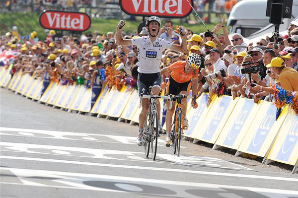 Andy Schleck win stage 8