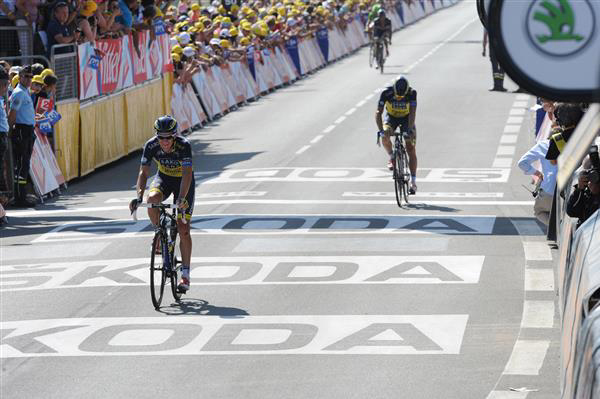 Michael Rogers and Nicolas Roche