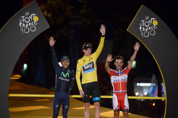 Final 2013 Tour de France podium