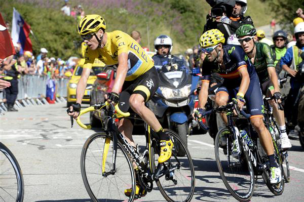 Chris Froome and Valverde