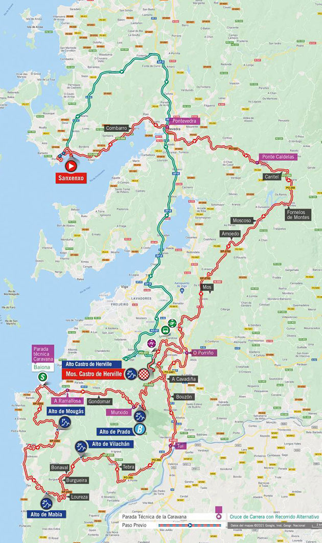 Vuelta stage 20 map