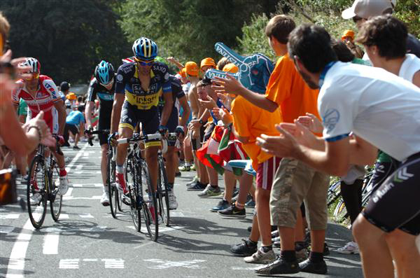 Alberto Contador leads