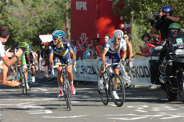 Alberto Contador and Alejandro Valverde