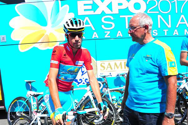 Vincenzo Nibali and Giuseppe Martinelli