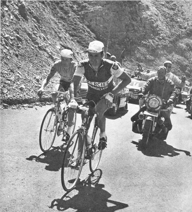 Rayond Poulidor and Roger Pingeon on the Galibier in 1967