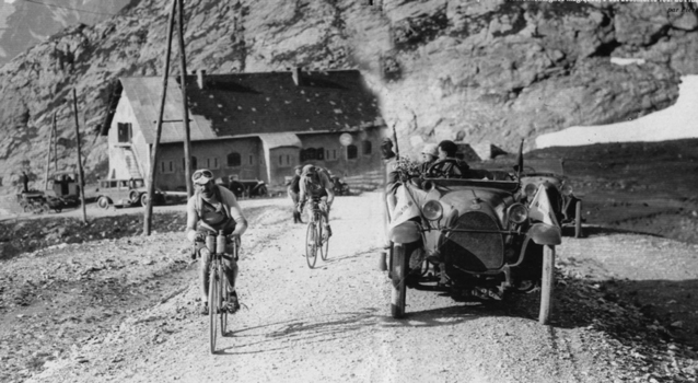 Leaders on the Galibier in 1920