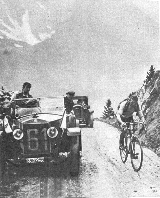Bartolomeo Aimo is first over the Izoard in the 1926 Tour