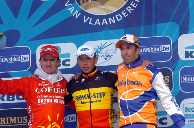 2008 Ronde van Vlaanderen podium