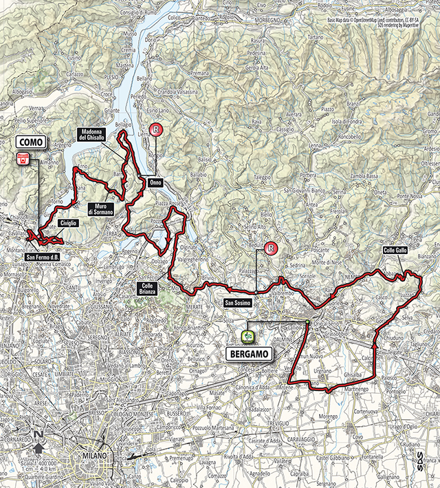 2015 Il Lombardia map