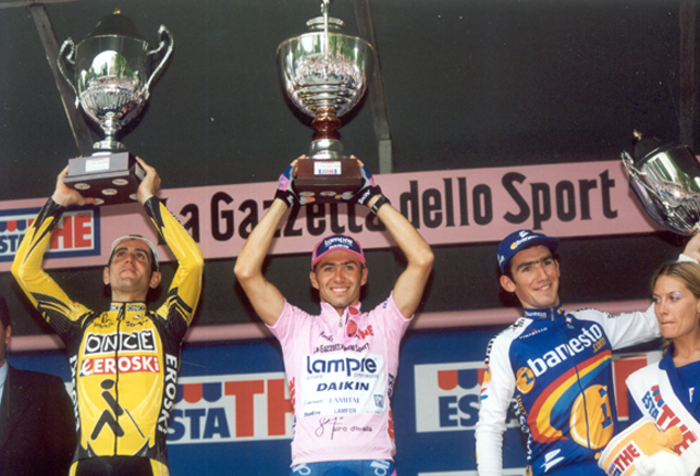 2001 Giro d'Italia final podium