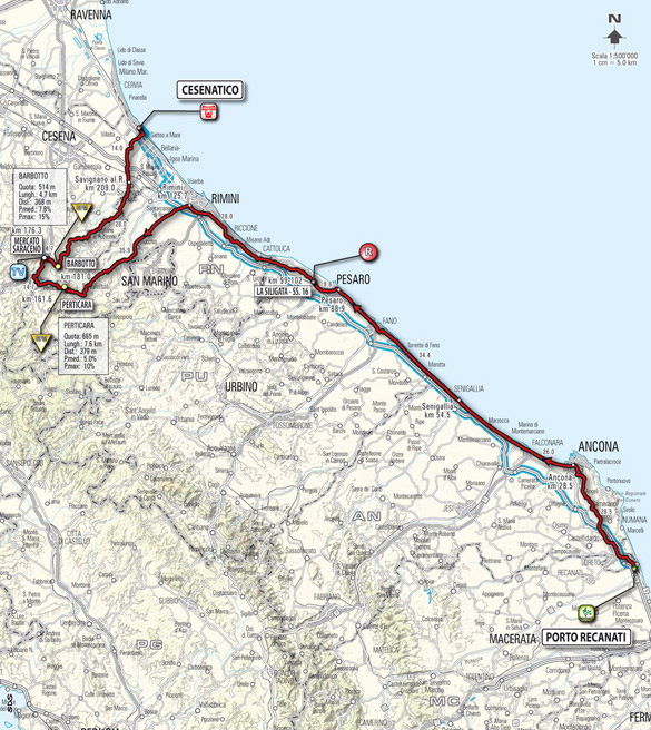 Stage 13 route map