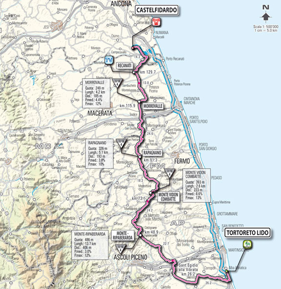 Stage 11 route map