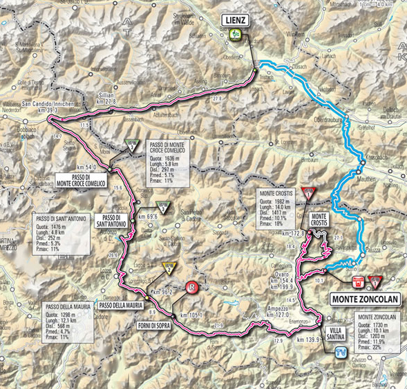 Stage 14 route map