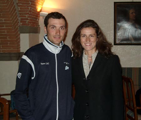  Ivan Basso and the author, Valeria Paoletti