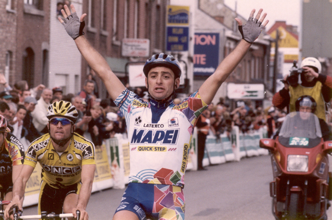 Paolo Bettini wins the 1997 Liège=Bastogne-Liège