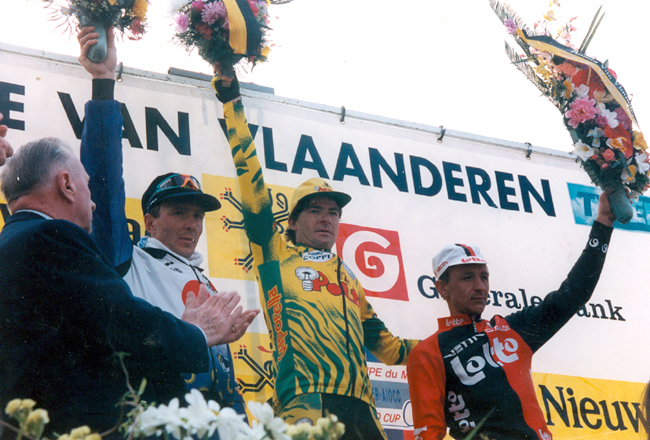 1994 Tour of Flanders podium