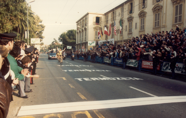 Laurent Fingon wins the 1988 Milano-San Remo