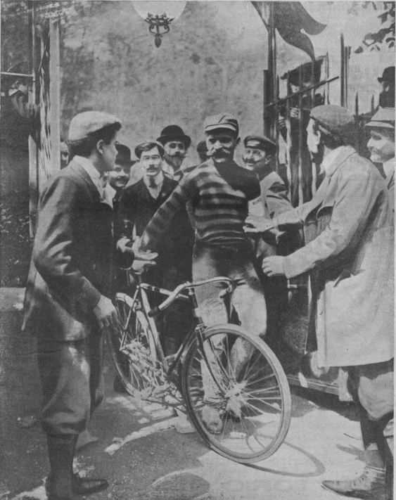 Maurice Garin after the 1903 Tour de France