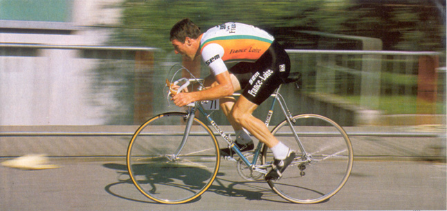 Sean Kelly rides the 1992 Tour de France prologue
