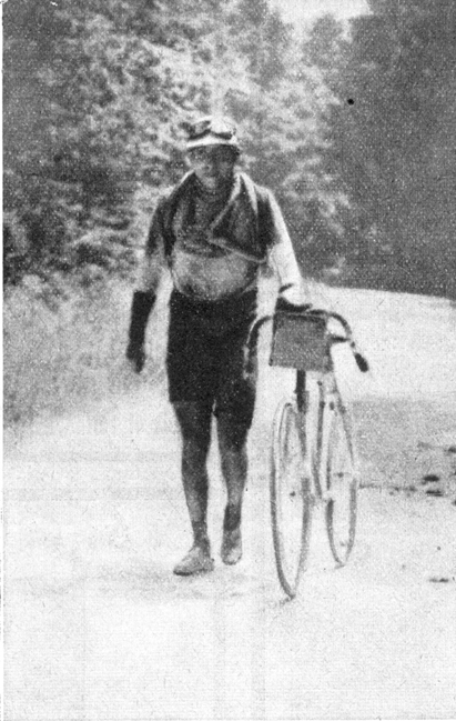 Lapize in stage 3 of the 1911 Tour de France