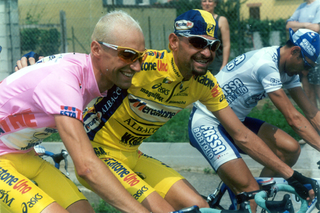 MERCATONE UNO RETRO VINTAGE CYCLING TEAM BIKE JERSEY Marco Pantani Tour Giro 